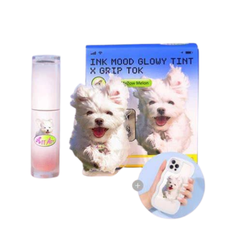 peripera - Ink Mood Glowy Tint Grip Tok Set #16 Cerice Pink